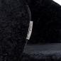 Preview: Savoy black chenille klein - bequemer Barhocker